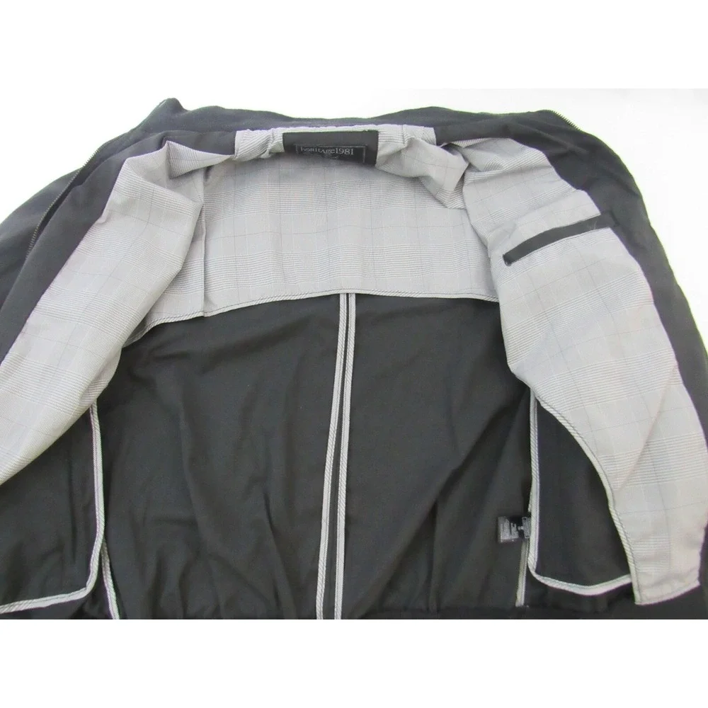 Heritage 1981 Black Light Weight Racer Jacket Size M NWT‎